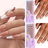 Natural and Stylish French Manicure Nail Tips with Different Sizes Nail Art Tools and Accessories