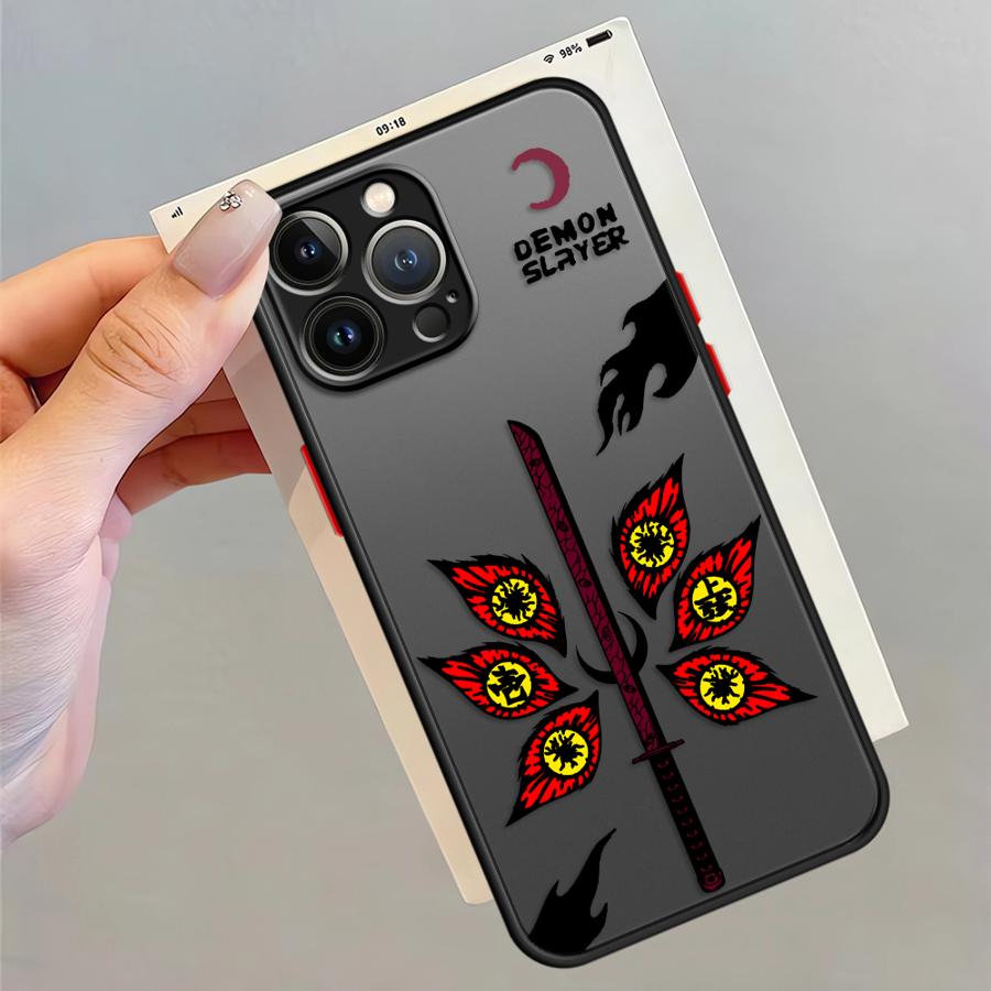Чехол Kokushibo из Demon Slayer для iPhone 17 Pro Max 13 Mini 15 12 14 11 XS XR 7 8 SE 16 Plus Air Funda Задняя крышка телефона