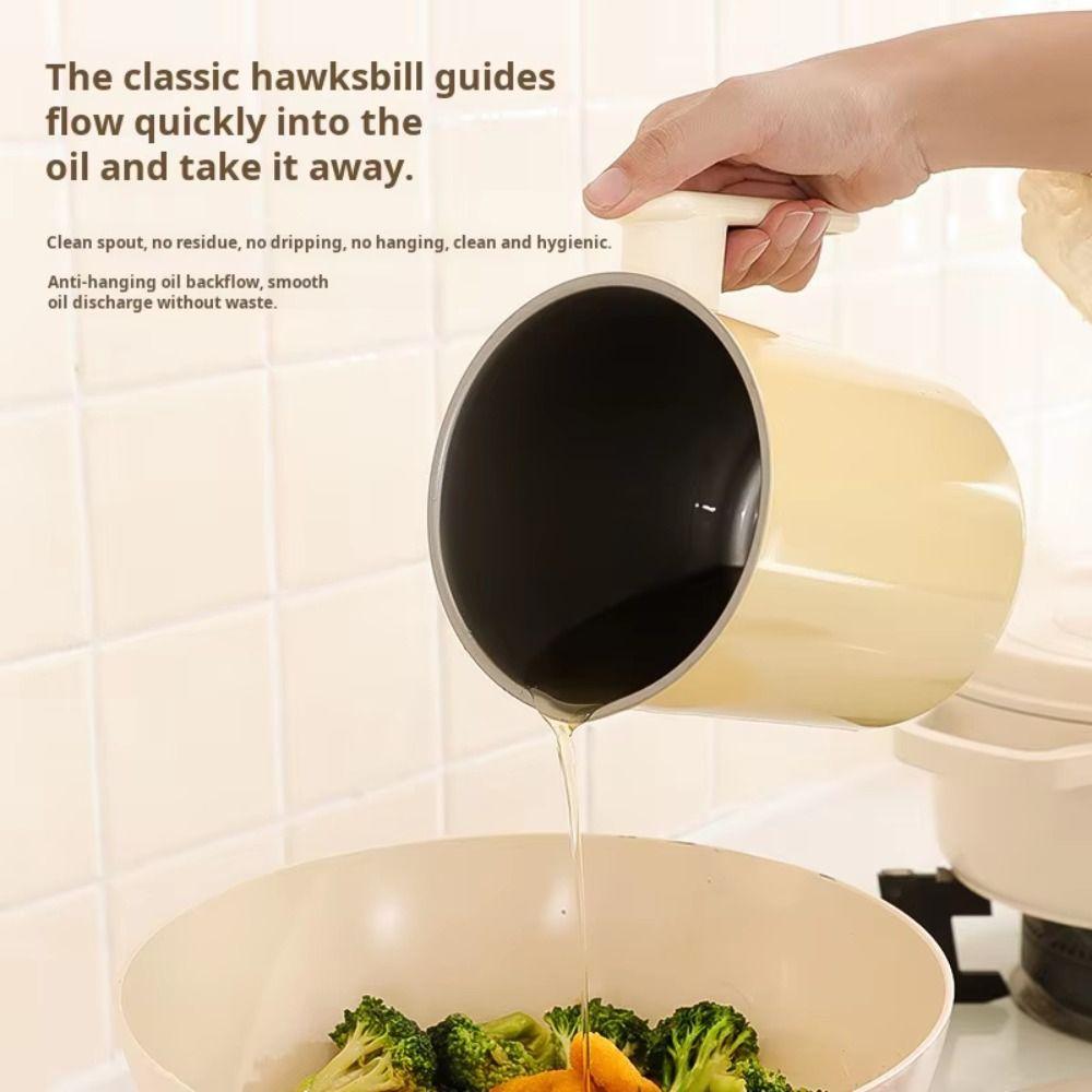 BPA-Free Grease Separator Anti-Leakage Stainless Steel Strainer Oil Filter Pot Deep Frying