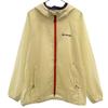 One Point Embroidery Mountain Parka L Beige Outdoor Jacket Women Used
