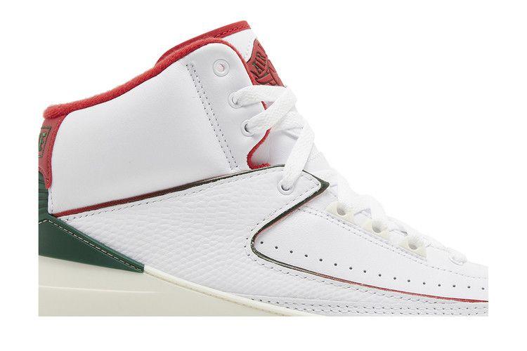 Мужские кроссовки Jordan 2 Retro Origins Белый/Огненно-красный-Пихтовый-Парусный-Цементно-серый