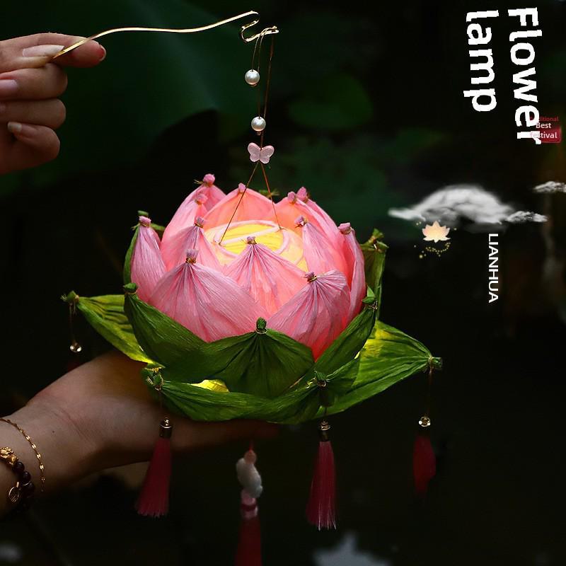 Весенний фестиваль Год Змеи DIY Светящийся Лотос Фонарь Набор – Бумажный Фонарь в Старинном Стиле