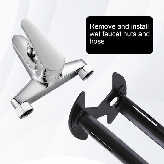 1/2 шт. многофункциональный ключ для раковины набор ключей для раковины поворотный на 360 градусов портативный многоразовый универсальный ключ для сантехников под раковиной