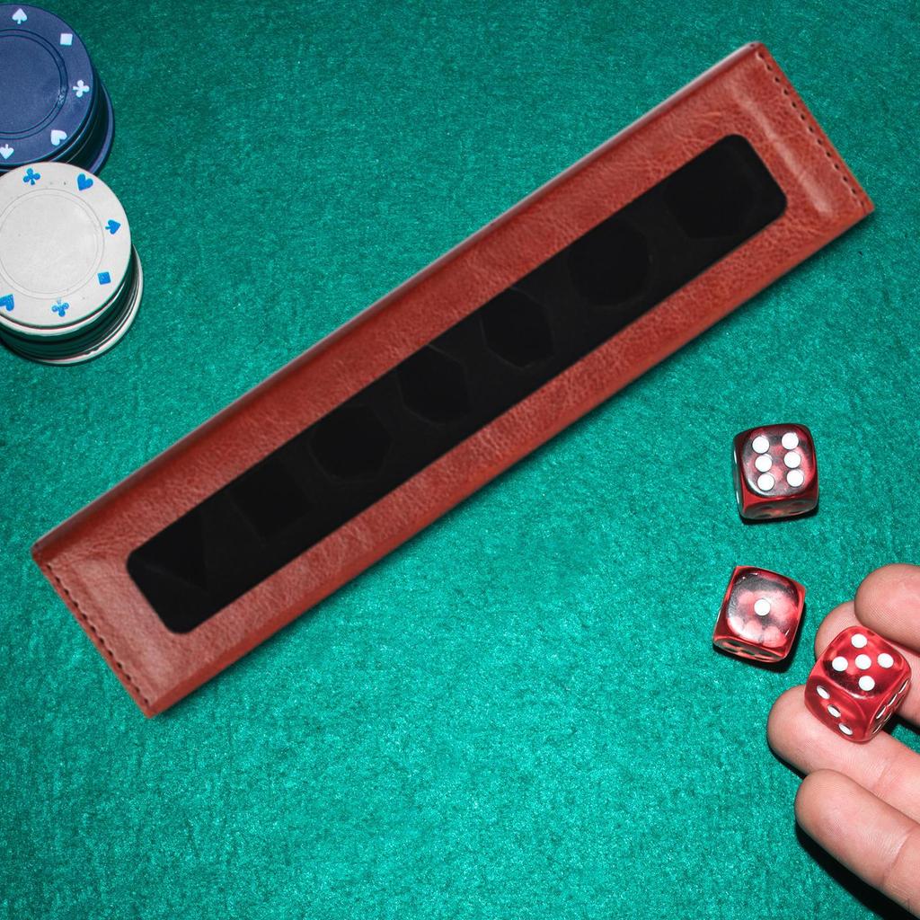 Dice Holder Box with Cover for Tabletop Games, Clear View Storage Case