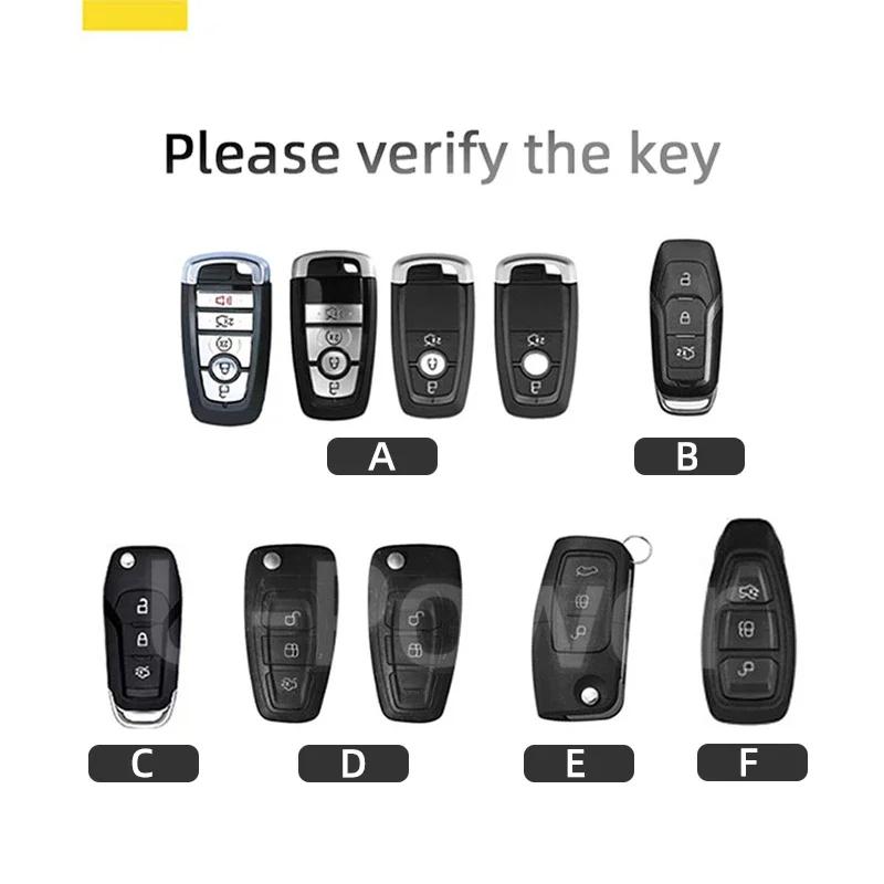 Car Sticker 2026 Hot For Ford New Alloy Style Car Key Case Cover Shell For Ford Maverick Focus Edge Explorer Expedition Everest
