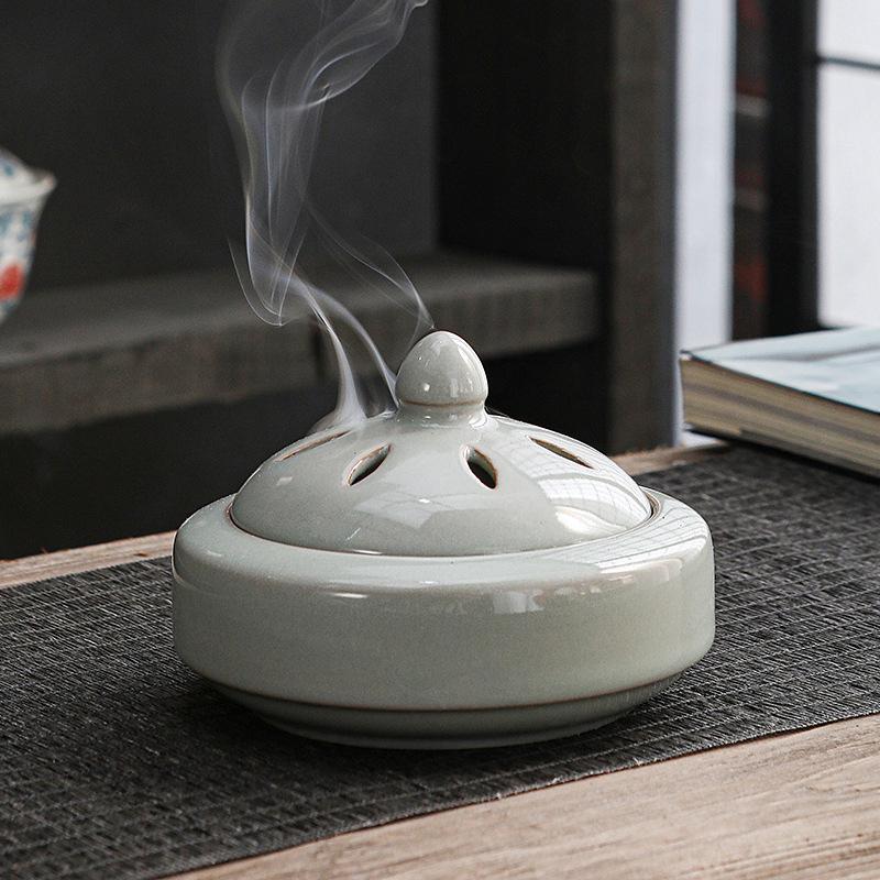 1 шт. Перегородчатая аромалампа Дзен Аромапечь Ретро Аромадиффузор Винтажная масляная горелка Элегантная