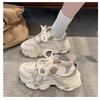 Fashion Women Chunky Platform Sneakers  Spring New Thick Soles Comfort Thick Bottom Shoes Ladies Thick Soles Lace Up Casual Shoes