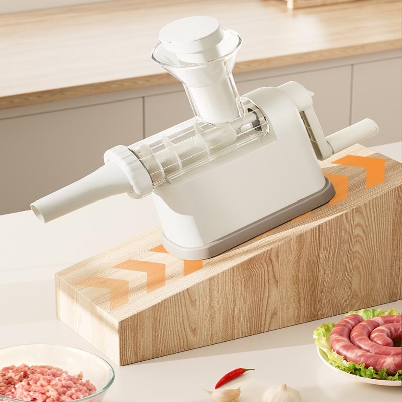 Manual Sausage Stuffer Machine Meat Grinder Filling Maker With Tubing Units For Homemade Production