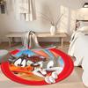 Looney Tunes Round Carpet Perfect for Game Room Bedrooms Outdoor Hallway Anti-slip Round Rug Anime Office Decor Perfect Gift for Friends Family