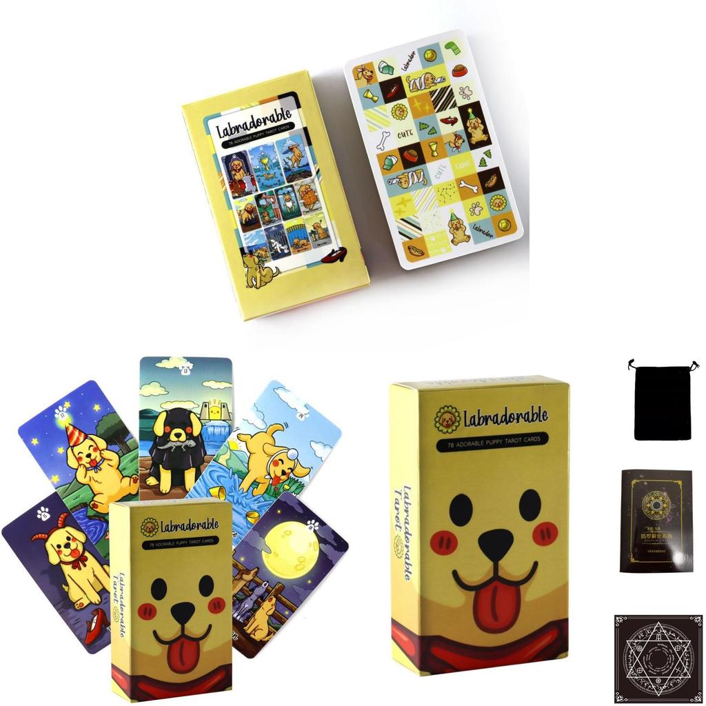 Labradorable Tarot Собачий Карточный Игровой Набор Для Игр В Помещении И Когнитивных Тренировок Для Подростков