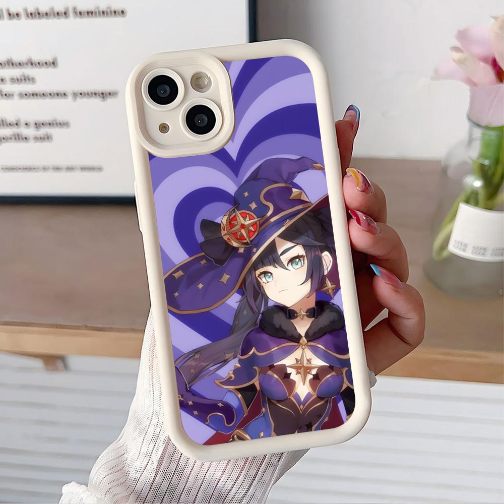 Game GI Mona Thicken TPU Mobile Phone Case for iPhone 17 16 15 14 13 12 11 Air Pro Max Plus Colorful Cover