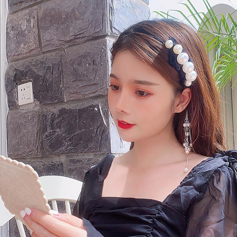 Elegant Women's Headwear Handmade Women's Pearl Headband Fairy Hair Accessories