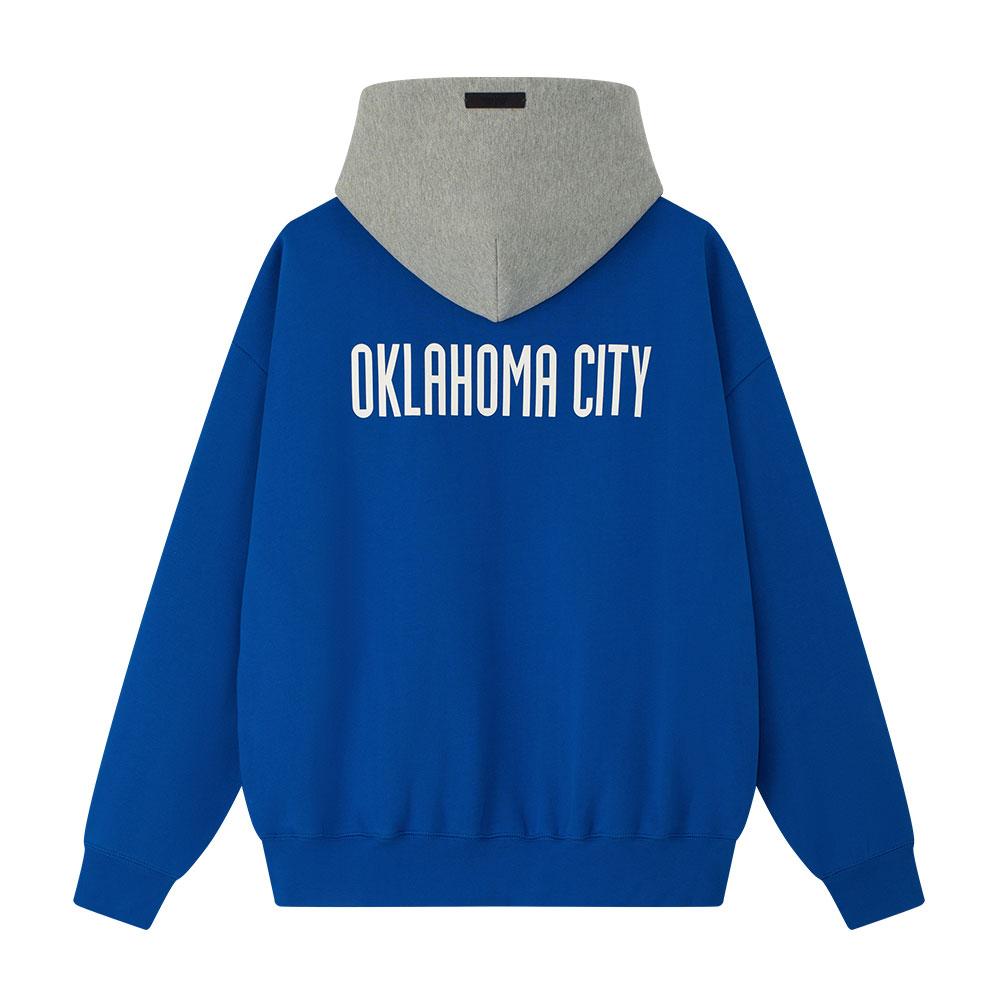 Fear of God Essentials Толстовка Thunder Sport Синий/Бетонный меланж Мужская одежда 192NB256415F