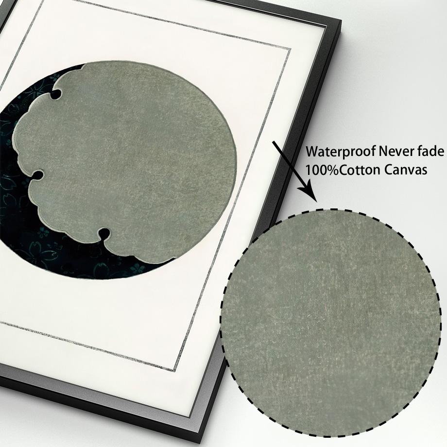 Япония Taguchi Tomoki Watanabe Seitei Wall Art Print Холст Картина Большая волна Луна Скандинавский постер Декор Фотографии для гостиной