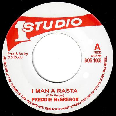 Пластинка 7 дюймов FREDDIE MCGREGOR I Man A Rasta SOS1005 Studio One 2000 UK Reggae Ska Dub Б/у