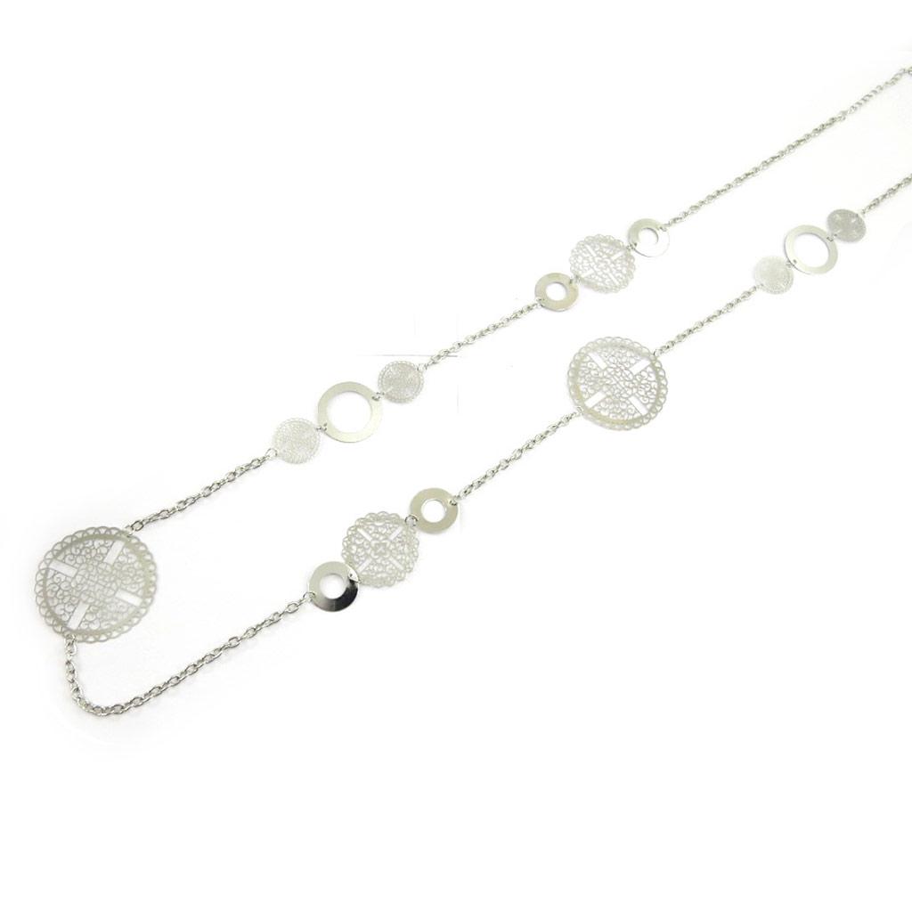 Les Trésors De Lily [L5613] - Серебряное дизайнерское колье «Кармен» - 100 см - 45 мм