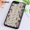 Krajews Текстура змеиной кожи Модный чехол-бампер для телефона Для iPhone 17 Air 16 15 14 plus 12 13 pro max coque Fundas