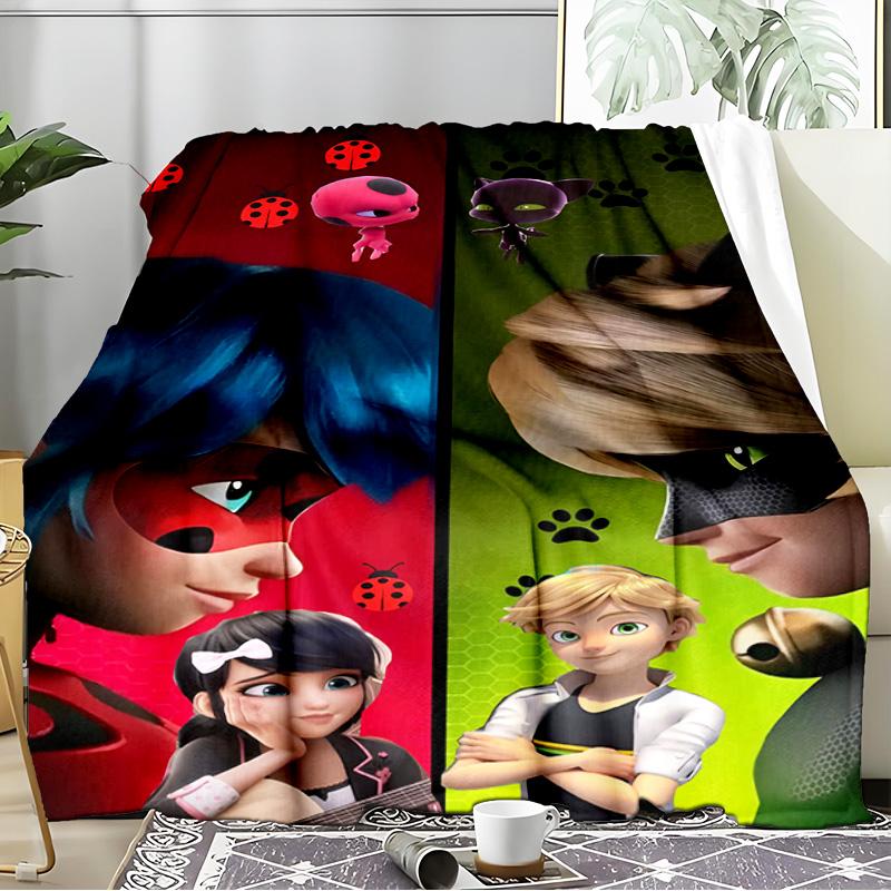 Ladybug Magic Adventure Blanket Flannel Throw for Sofa, Indoor, Camping, Living Room, Office, Chair, And Bed Soft Birthday Gift