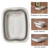 Yousheng Foldable Wash Basin Plastic Portable Pool Foot Bath Basin Kitchen Fruit Vegetable Washing Basin Footbath Tub Camping Laundry Car Wash Basin
