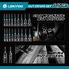 LIBRATON 54-Piece Impact Driver Socket Set, Socket Bit Set, Power Driver Bits, Socket Adapter, Bit Holder, Thumb Screw Socket, and Extension Bar