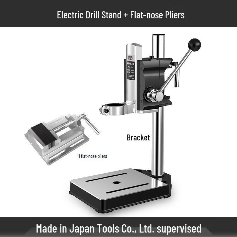 Multi-functional Japanese Hand Drill Stand: Universal Miniature Drill Press for Household Use