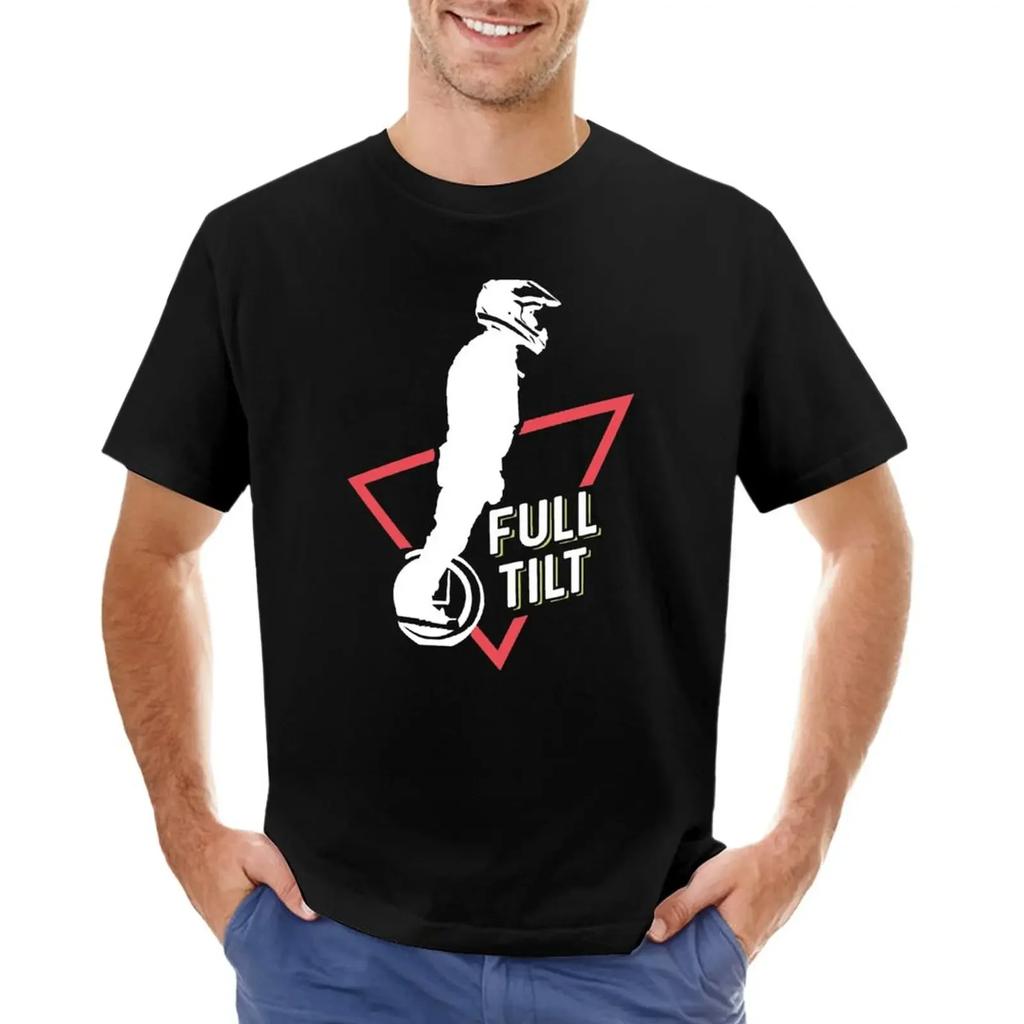 EUC Электрический моноколесо Full Tilt Футболка эстетичная одежда летний топ хлопок смешные футболки для унисекс с коротким рукавом с круглым вырезом