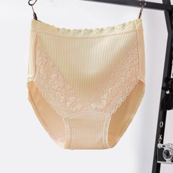 Stylish Female Panties Thin Flat Belly Moisture Wicking Solid Color High Waist Women Briefs Inside Wear