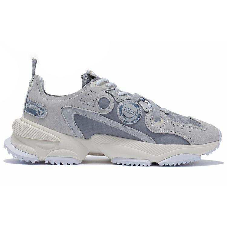 Li Ning Nebula M1 Амортизирующие Скользкие Устойчивые к истиранию Легкие Низкие Спортивные Повседневные Кроссовки Мужские Серые AGCR225-1