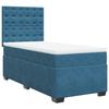 Maison Exclusive - Sommier à lattes de lit avec matelas bleu 90x200 cm velours