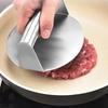 Circular Square Beef Grill Press Mould Non-Stick Grill Press Patty Maker Mold  Grill