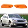 Front Side Marker Corner Turn Signal Light Lamps W/o Bulbs For Mercedes C Class