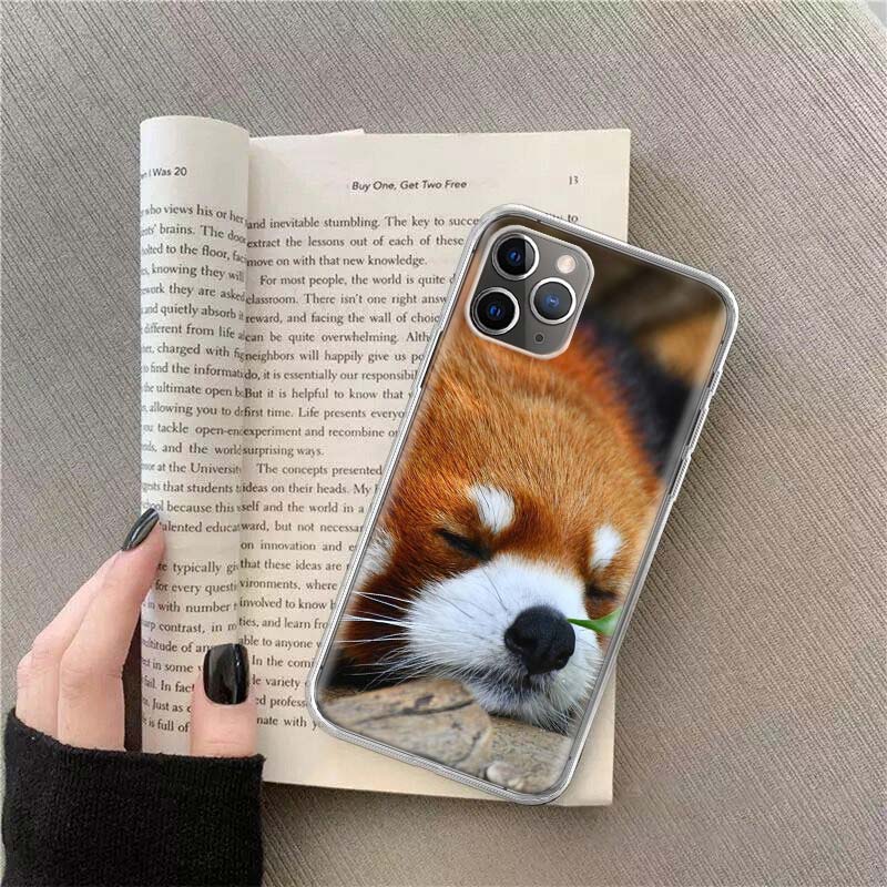 Popular red pandas Phone Case For Apple Iphone 12 13 Mini 14 15 Pro 17 Pro Max Air 11 16E 16 Plus Shell Cover Clear TP