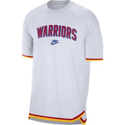 Футболка Dri-Fit Nba Golden State Warriors Hardwood Classics с круглым вырезом, влагоотводящая, с коротким рукавом, мужская, белая FZ0141-100