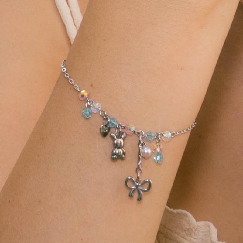 pearlymore rabbit and ribbon bracelet_PM24B003HS