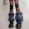 Faux Fur Leg Warmers Women Winter Fuzzy Leg Warmers Soft Furry Boot Cuff Fluffy Boot Sleeves for Party Costume Date Street Wear