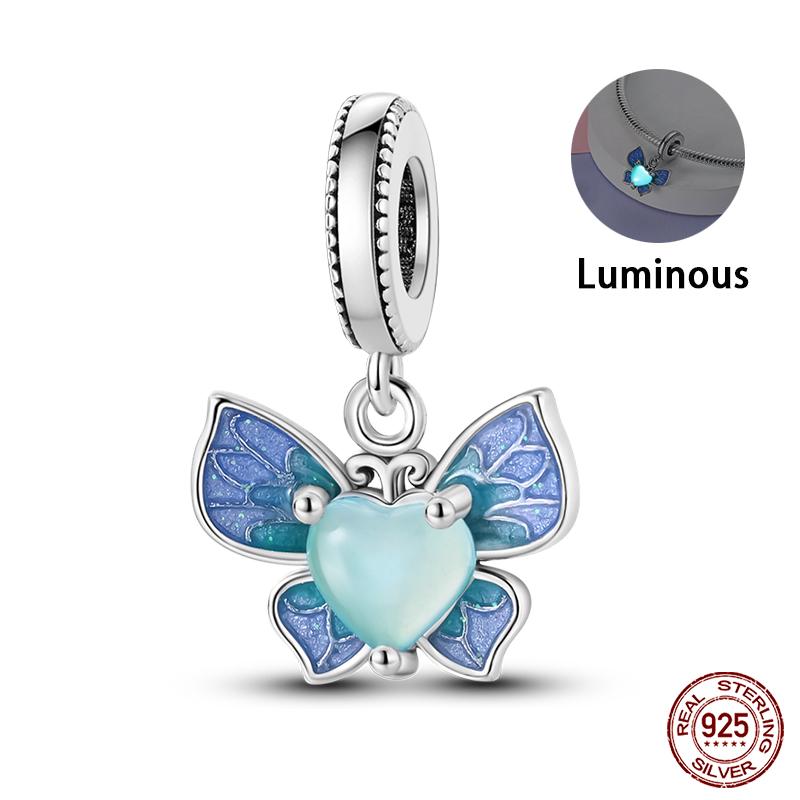 100% 925 Silver Exquisite Cubic Zircon Butterfly Bee Ladybug Charms Bead Fit Qikaola Original Bracelet Fine DIY Jewelry