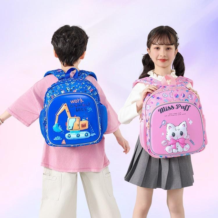 Cat Rabbit Dinosaur Horse Pattern Printing Kids Backpack Schoolbag Breathable