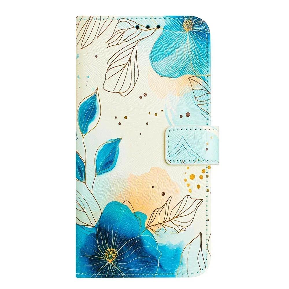 Цветной кошелек-чехол с рисунком для itel P55 P55T P665L S24 S23 Plus RS4 A05S A48 A50 A60 A60S A70 A80 Ударопрочный чехол-подставка для телефона
