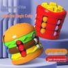 Qu Ran Magic Bean Cube: Burger, Fries, Finger Spinner Puzzle for Kids & Students
