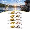 5PCS Sequins Finish Fishing Spinner Lures Hand-Tied Fly Fishing Lures For Salmon Fishing