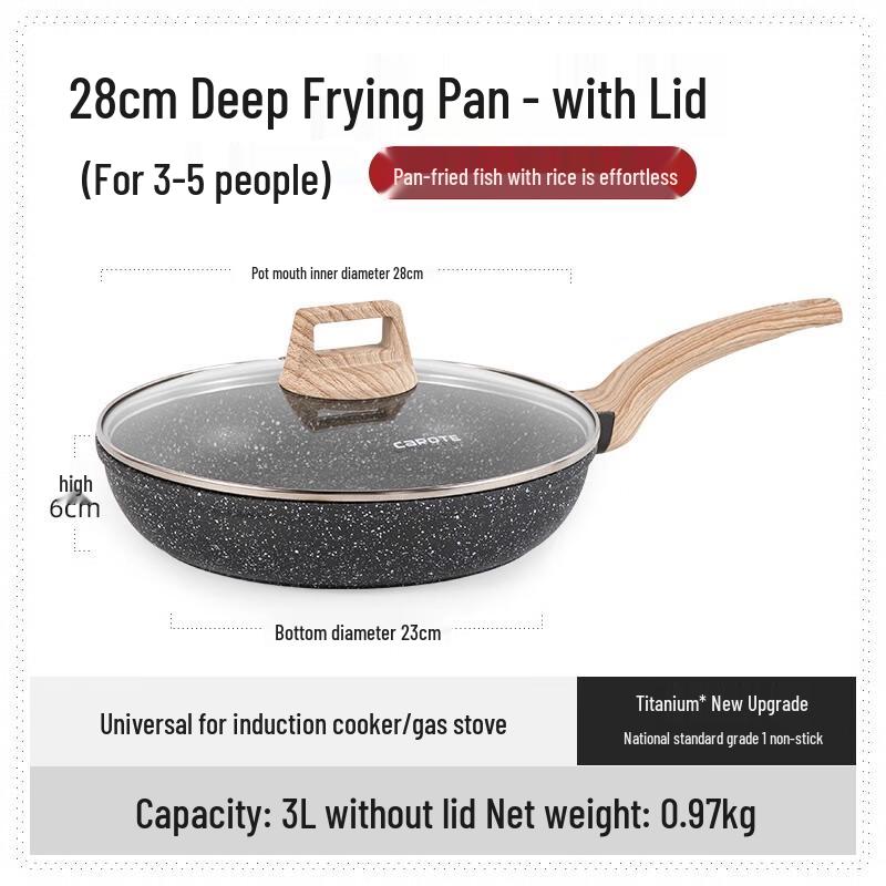 Kalote Non-Stick Frying Pan with Maifan Stone or Titanium Coating