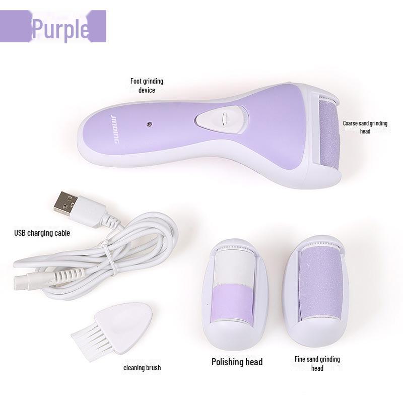 Электрическая шлифовальная машинка для ног с подсветкой для удаления омертвевшей кожи и мозолей; Инструмент для педикюра с камнем.