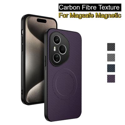 Для магнитного чехла Magsafe для Honor 400 Pro матовая текстура углеродного волокна противоударный чехол для беспроводной зарядки Honor 400Pro 400 Lite