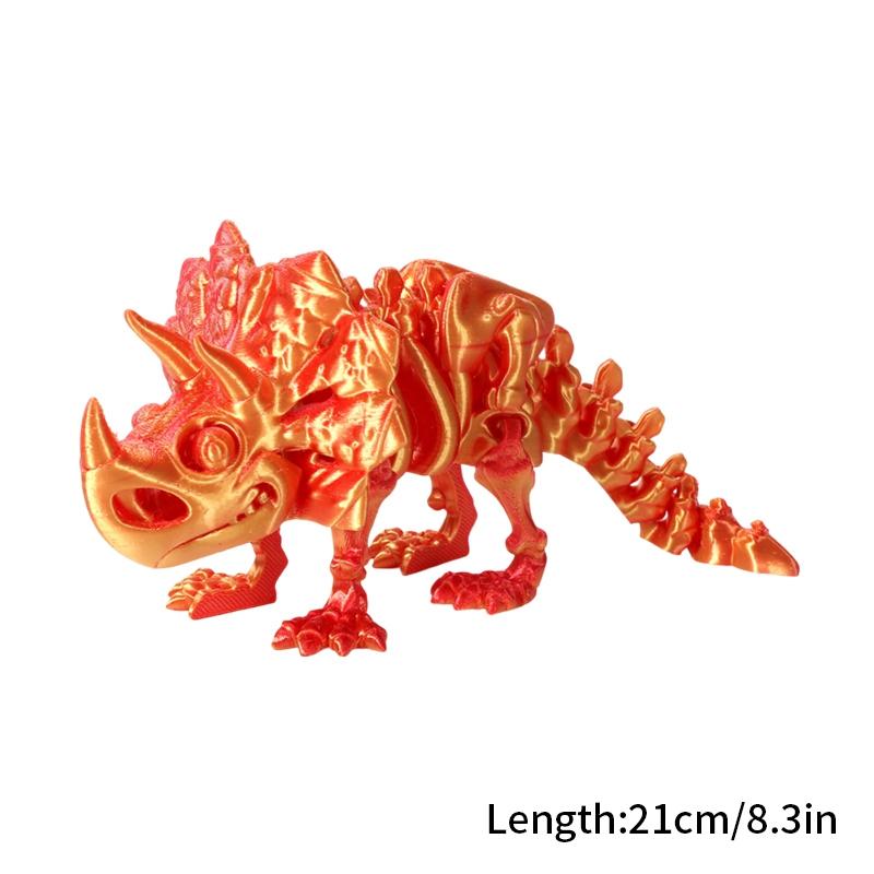 3D-печатный китайский дракон, вращающиеся драконы, детские подарки, реалистичная статуя дракона, ландшафтное украшение, печатные фигурки животных