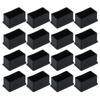 1/16 Pcs Rectangle Shaped Chair Leg Protectors Rubber Chair Leg Caps  Hardwood Floors