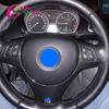 Оптовая продажа, наклейка на крышку панели рулевого колеса для BMW 1 3 серии E87 E90 E92 E93 2005-2012 ABS Carbon