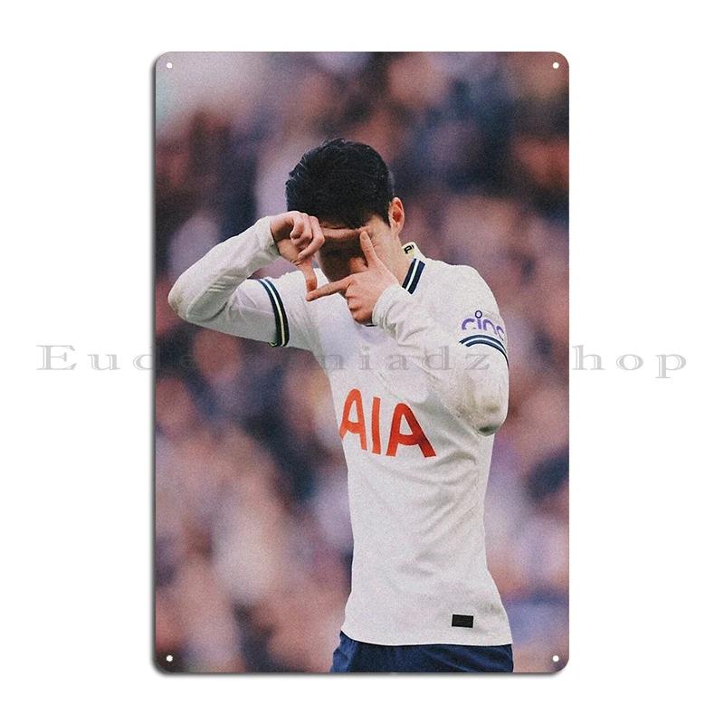 Сон Хын Мин Tottenham Дизайн Цифровой Рисунок Металлическая Табличка Стена Паба Пещера Забавная Персонализированная Гостиная Жестяной Знак Постер