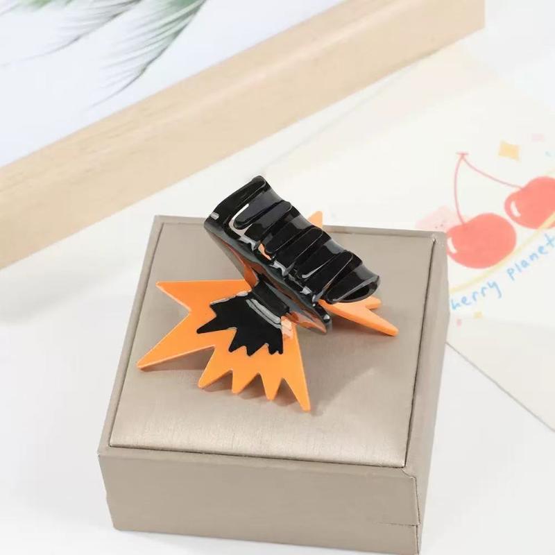 Корейская акриловая заколка-бабочка для волос для девочек, элегантная контрастная цветная заколка для волос, женские аксессуары для волос