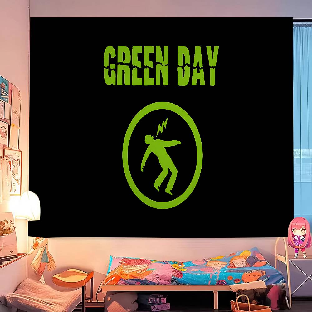Green Day Музыка Рок-группа Диаграмма Гобелен Домашний Декор Хиппи Бохо Декор Гадание Настенное Украшение Домашний Декор