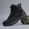 Men Ankle Boots Erkaklar Modali Ochiq Havoda Sport Paypoqli Yuqori Top Tog'ga Chiqish Botinkalari Qalinlashtirilgan Alpinizm Poyafzali